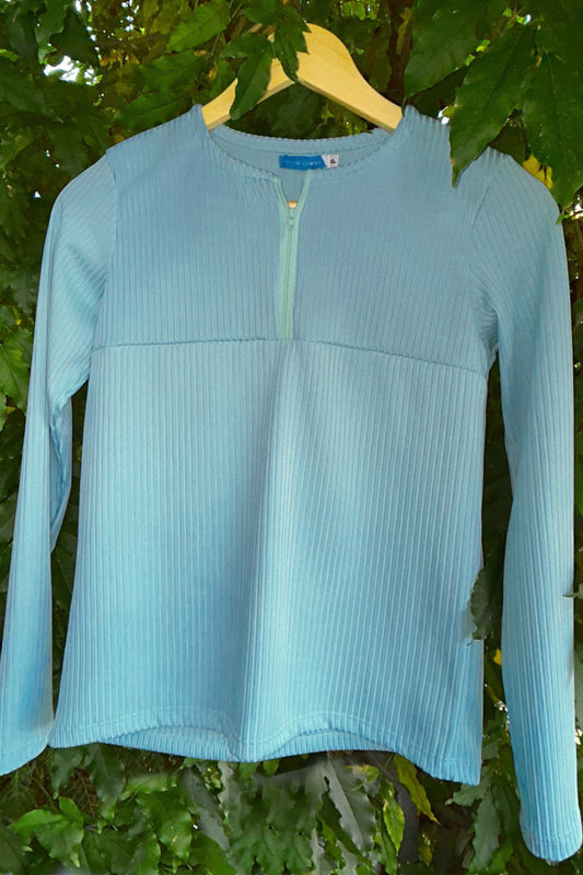 Bluse mit Reißverschluss