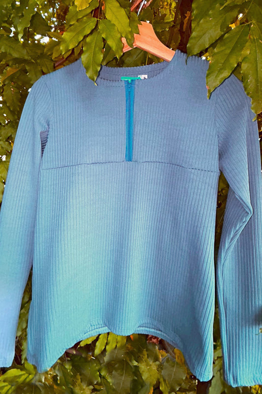 Bluse mit Reißverschluss