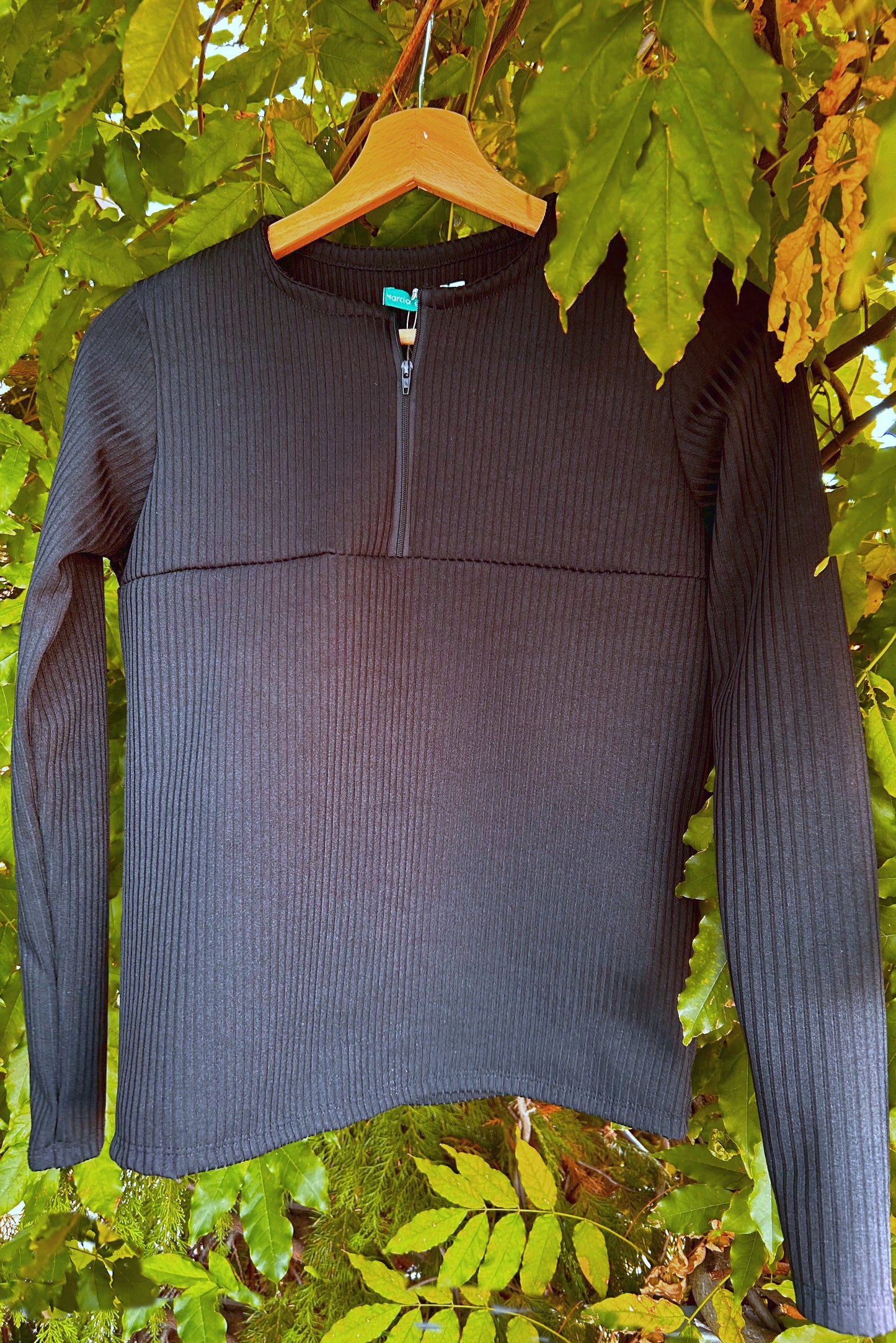 Bluse mit Reißverschluss